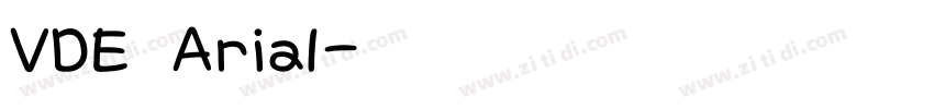 VDE Arial字体转换